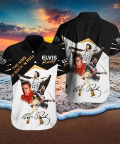 Elvis Presley Paradise Design Hawaiian 3D Shirt For Fans Gift Beach