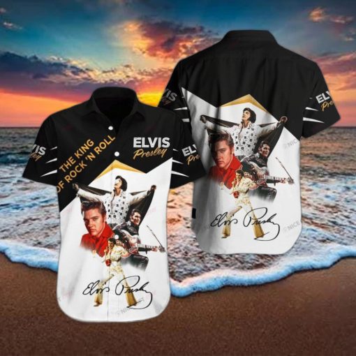 Elvis Presley Paradise Design Hawaiian 3D Shirt For Fans Gift Beach