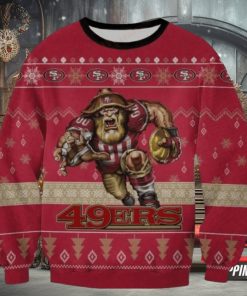 Nfl San Francisco 49Ers Players Mascot Ugly Christmas Sweaters