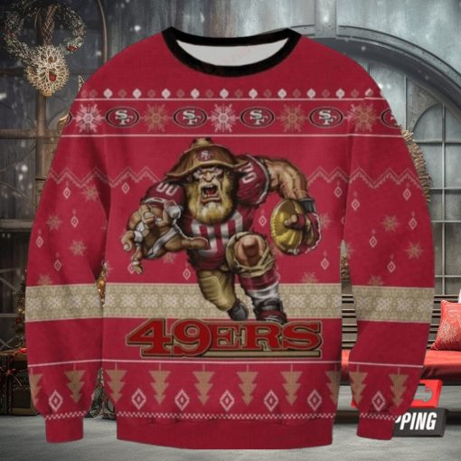 Nfl San Francisco 49Ers Players Mascot Ugly Christmas Sweaters