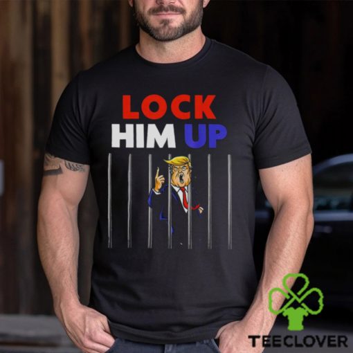 Lock him up jail Trump art design T shirt