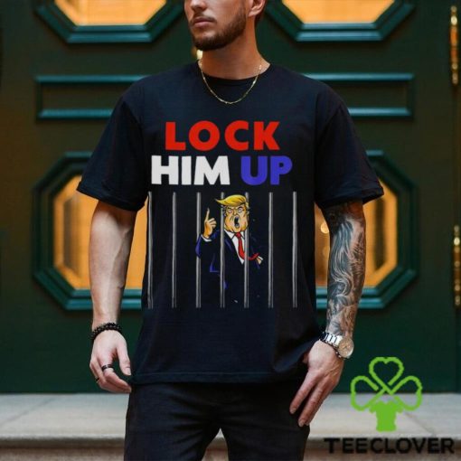 Lock him up jail Trump art design T shirt