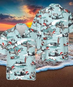 Lockheed Martin C 130J Super Hercules Christmas Hawaiian Shirt