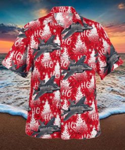 Lockheed Martin F 35 Lightning II Christmas Hawaiian Shirt