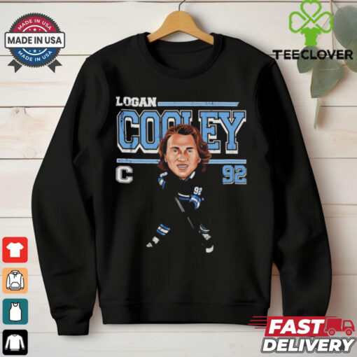 Logan Cooley Utah NHL hockey cartoon vintage shirt