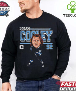 Logan Cooley Utah NHL hockey cartoon vintage shirt
