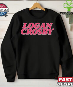 Logan Crosby Pink Lettering Tee Shirt