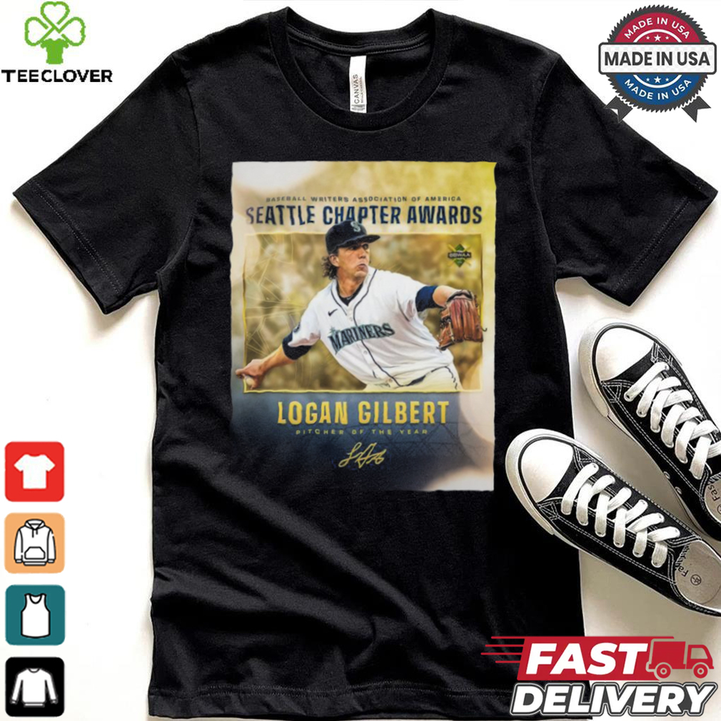 Logan Gilbert Seattle Chapter Awards Pitcher Of The Year Shirt Logan Gilbert Seattle Chapter Awards Pitcher Of The Year Shirt