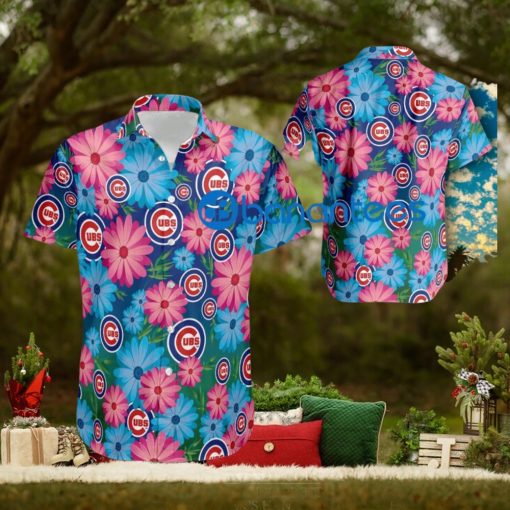 Logo Chicago Cubs Beach Hawaiian Shirt Style Flower For Men And Women