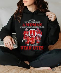 Logo Never Underestimate A Woman Who Understands Football And Loves Utah Utes Shirt