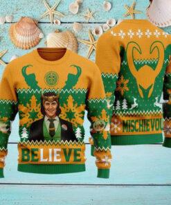 Loki Believe Ugly Christmas Sweater
