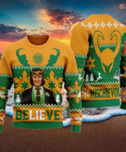 Loki Believe Ugly Christmas Sweater