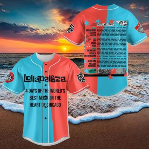 Lollapalooza 4 Days Of The World’s Best Music In The Heart Of Chicago Baseball Jersey