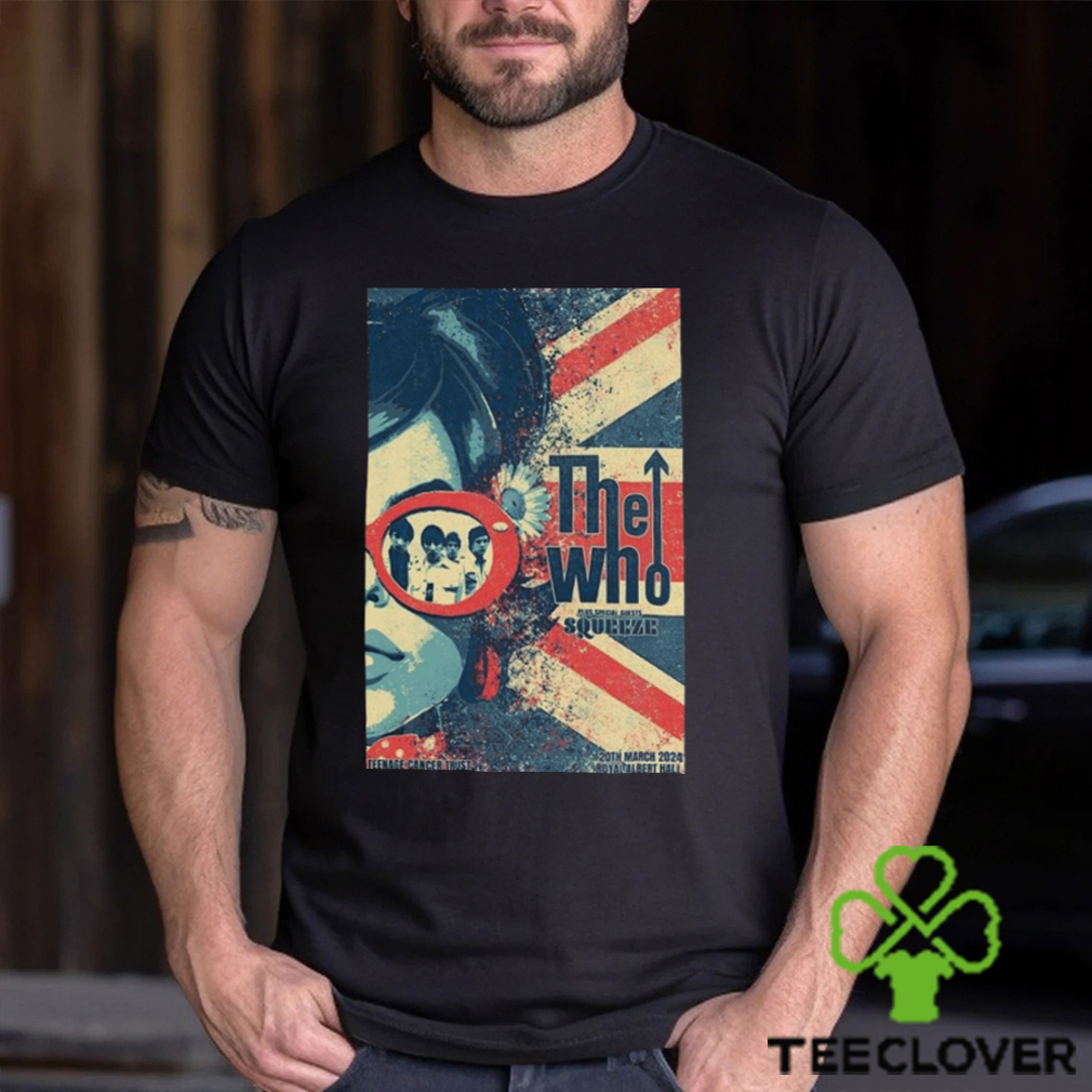 London UK The Who Mar 20th 2024 Royal Albert Hall Poster Shirt London UK The Who Mar 20th 2024 Royal Albert Hall Poster Shirt