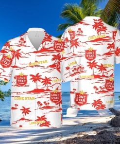 Lone Star Beer Beach Pattern Hawaiian Shirt