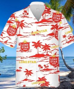 Lone Star Island Palm Leaves Hawaiian Shirt