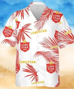 Lone Star Palm Leaves Pattern Hawaiian Shirt