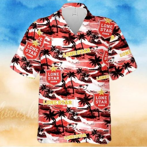 Lone Star Sea Island Pattern Hawaiian Shirt