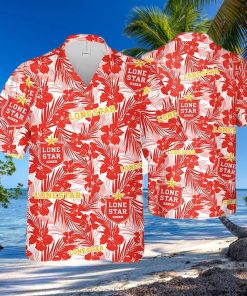 Lone Star Tropical Flower Pattern Hawaiian Shirt Best Beach Gift