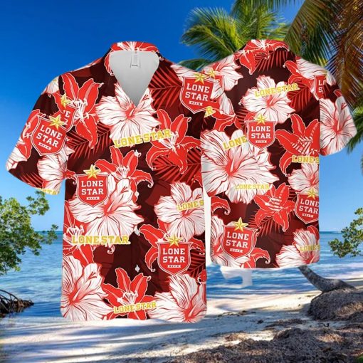 Lone Star Tropical Flower Pattern Hawaiian Shirt