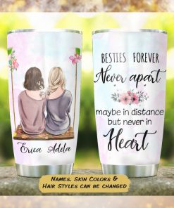 Long Distance Bestie Personalized Tumbler