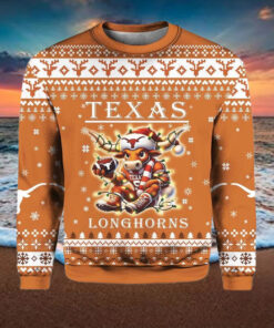 Longhorns Football Ugly Christmas Sweater