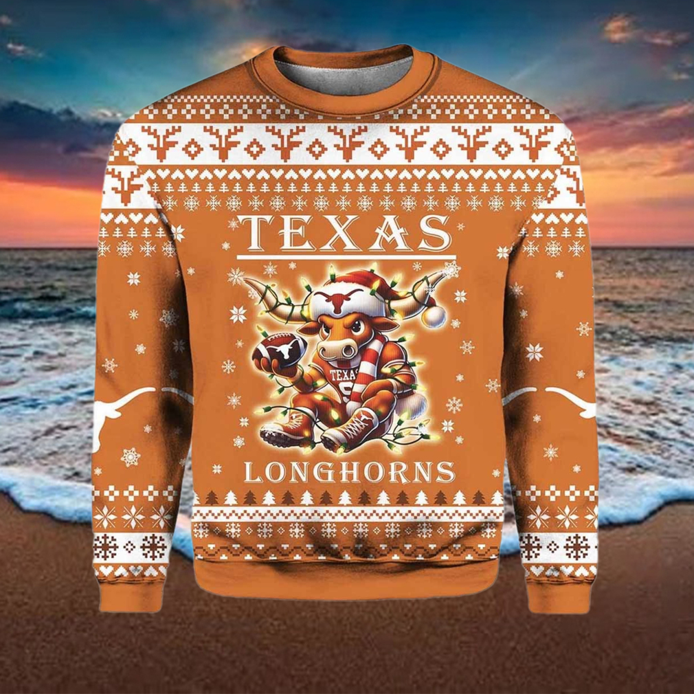 Longhorns Football Ugly Christmas Sweater Longhorns Football Ugly Christmas Sweater