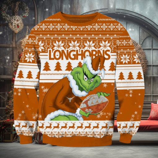 Longhorns Grnch Christmas Ugly Sweater