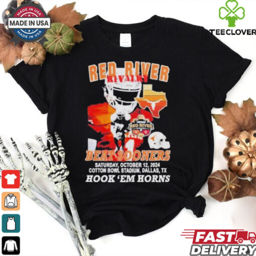 Longhorns Red River Rivalry Beat Sooners 2024 Hook ‘Em Horns Shirt