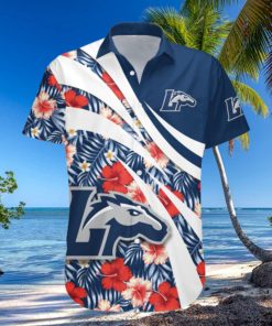 Longwood Lancers NCAA Hibiscus Flower Pattern Aloha Hawaiian Shirt