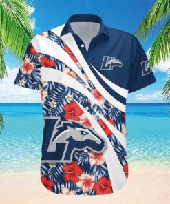 Longwood Lancers NCAA Hibiscus Flower Pattern Aloha Hawaiian Shirt