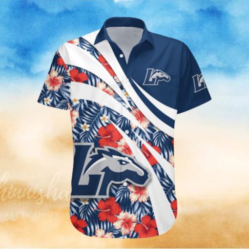 Longwood Lancers NCAA Hibiscus Flower Pattern Aloha Hawaiian Shirt