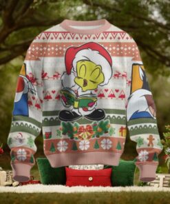 Looney Tunes Christmas Reading Tweetybird Funny Sylvester Ugly Christmas Sweater