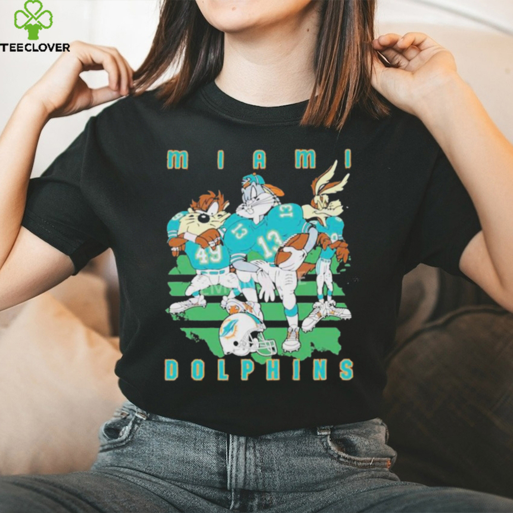 Looney Tunes Miami Dolphins Football Shirt Looney Tunes Miami Dolphins Football Shirt