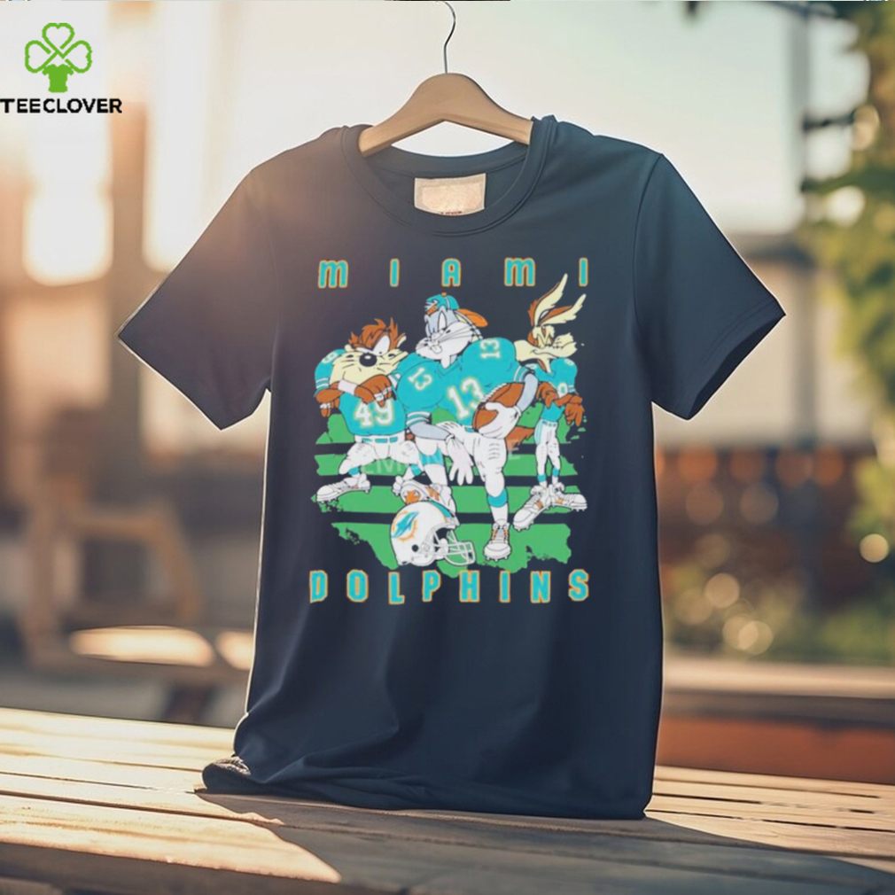 Looney Tunes Miami Dolphins Football Shirt Looney Tunes Miami Dolphins Football Shirt