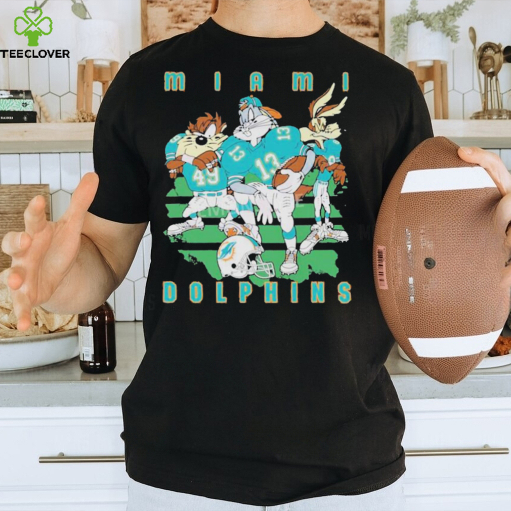 Looney Tunes Miami Dolphins Football Shirt Looney Tunes Miami Dolphins Football Shirt
