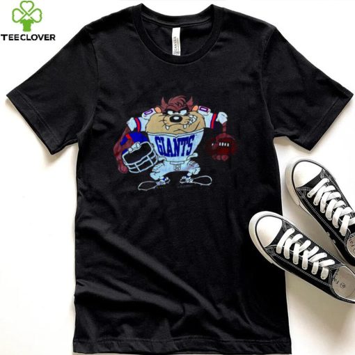 Looney Tunes TAZ 1993 Player New York Giants T Shirt