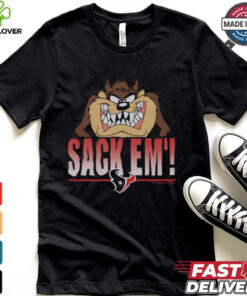 Looney Tunes Taz Sack Em' x Houston Texans Shirt