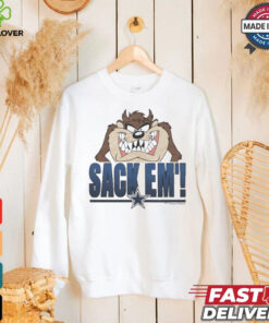 Looney Tunes Taz Tasmania Sack Em’ x Dallas Cowboys T Shirts