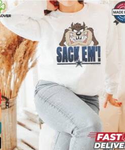 Looney Tunes Taz Tasmania Sack Em’ x Dallas Cowboys T Shirts