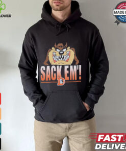 Looney Tunes Taz Tasmania Sack Em’ x Denver Broncos T Shirts