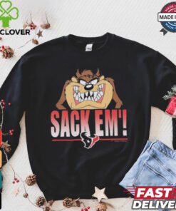 Looney Tunes Taz Tasmania Sack Em’ x Houston Texans T Shirts 3 Looney Tunes Taz Tasmania Sack Em’ x Houston Texans T Shirts