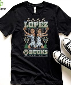 Lopez Brothers Milwaukee Bucks Holiday Lopez Brothers It's Christmas Time Shirt