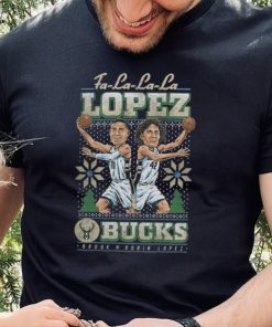 Lopez Brothers Milwaukee Bucks Holiday Lopez Brothers It's Christmas Time Shirt