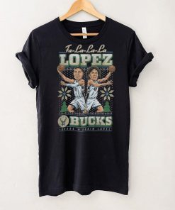 Lopez Brothers Milwaukee Bucks Holiday Lopez Brothers It's Christmas Time Shirt