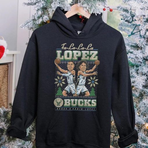 Lopez Brothers Milwaukee Bucks Holiday Lopez Brothers It's Christmas Time Shirt