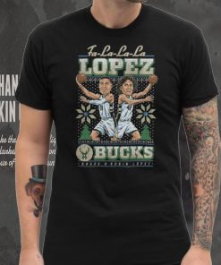 Lopez Brothers Milwaukee Bucks Holiday Lopez Brothers It's Christmas Time Shirt