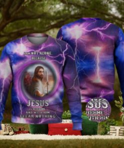 Lord Jesus Is With Me 3D Full Print Ugly Sweater Christmas Gift Sweater