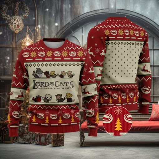 Lord Of Cats Funny Lord Of The Ring Xmas Gift Ugly Christmas Sweater For Men And Women