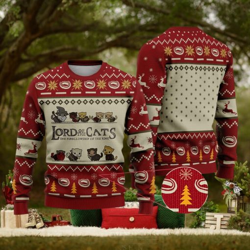 Lord Of Cats Funny Lord Of The Ring Xmas Gift Ugly Christmas Sweater For Men And Women